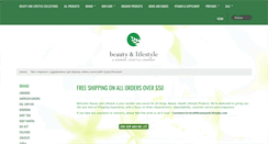 Desktop Screenshot of beautyandlifestyle.com